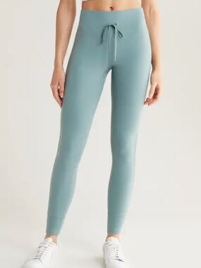 Nordstrom Zella Studio Luxe High Waisted Drawstring Ankle Leggings